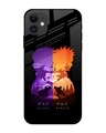 Shop Minimalist Anime Premium Glass Case for Apple iPhone 12 (Shock Proof,Scratch Resistant)-Front