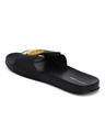 Shop Women's Black Minions Splash Adjustable Velcro Sliders-Full