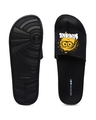 Shop Women's Black Minions Splash Adjustable Velcro Sliders