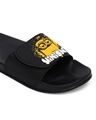 Shop Women's Black Minions Splash Adjustable Velcro Sliders