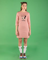 Shop Minnie Be Happy Boat Neck 3/4th Sleeve T-Shirt Dress (DL)-Design
