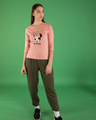 Shop Minnie Be Happy Round Neck 3/4th Sleeve T-Shirt (DL)-Design