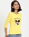 Shop Minnie Food 3-4 Sleeve Slim Fit T-Shirt-Front