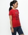 Shop Women's Red Minnie Needs Mickey Typography T-shirt-Design