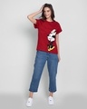 Shop Women's Red Minnie Graphic Printed Boyfriend T-shirt-Design