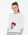 Shop Minnie Round Neck 3/4th Sleeve T-Shirt (DL)-Front