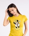 Shop Minnie Says Omg Half Sleeve T-Shirt (DL)-Front