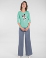 Shop Minnie Says Omg Round Neck 3/4th Sleeve T-Shirt (DL)-Design