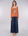 Shop Minnie Says Omg Scoop Neck Full Sleeve T-Shirt (DL)-Design