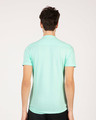 Shop Mint Green Mandarin Collar Pique Shirt-Design
