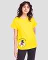 Shop Mischief On My Mind Boyfriend T-Shirt (LTL) Pineapple Yellow-Front