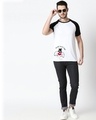 Shop Mischief On My Mind Half Sleeve Raglan T-Shirt (LTL)  White-Black-Design