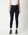 Shop Women's Black  High Rise Skinny Fit Jeans-Front