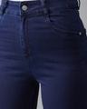 Shop Women's Blue  High Rise Skinny Fit Jeans-Full