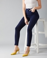 Shop Women's Blue  High Rise Skinny Fit Jeans