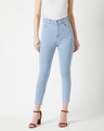 Shop Women's Blue  High Rise Skinny Fit Jeans1-Front