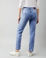 Shop Women's Blue Washed High Rise Wide Leg Fit Jeans-Design