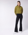 Shop Women's Green  Relaxed Fit Hoodie-Design