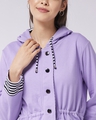 Shop Women's Purple  Relaxed Fit Hoodie-Design