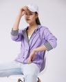 Shop Women's Purple  Relaxed Fit Hoodie-Full