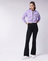 Shop Women's Purple  Relaxed Fit Jacket