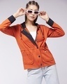 Shop Women's Red  Relaxed Fit Hoodie-Front