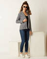 Shop Women's White Relaxed Fit Warm To Hot Striped Blazer