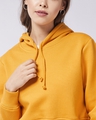 Shop Women's Yellow  Oversized Fit Hoodie-Design