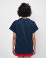 Shop Misty Hills Halftone Boyfriend T-Shirt Navy Blue-Design