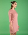 Shop Misty Pink Boat Neck 3/4th Sleeve Dress-Design