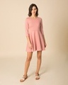 Shop Misty Pink Flared Dress-Full
