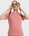 Shop Misty Pink Half Sleeve T-shirt-Front