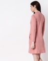 Shop Misty Pink High Neck Pocket Dress-Full