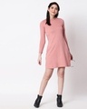 Shop Misty Pink High Neck Pocket Dress
