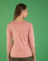 Shop Misty Pink Round Neck 3/4th Sleeve T-Shirt-Full
