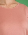 Shop Misty Pink Round Neck 3/4th Sleeve T-Shirt