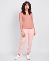 Shop Misty Pink Scoop Neck Full Sleeve T-Shirt-Full