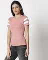 Shop Misty Pink - White Double Tape T-Shirt-Design