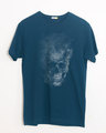 Shop Misty Skull Half Sleeve T-Shirt-Front