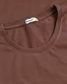 Shop Mocha Brown Half Sleeve T-Shirt