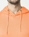 Shop Mock Orange Half Sleeve Hoodie T-Shirt