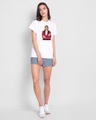 Shop Modern Mahila Women's Printed White T-Shirt-Full