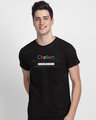 Shop Chellam Unisex Black Half Sleeve T-Shirt-Front