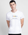 Shop Chellam Unisex White Half Sleeve T-Shirt-Front