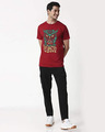 Shop Green Owl Half Sleeve T-Shirt-Full
