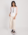Shop Momo Pawri 3/4th Sleeve Raglan T-Shirt White-Baby Pink