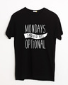 Shop Monday Blues Half Sleeve T-Shirt-Front