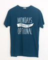 Shop Monday Blues Half Sleeve T-Shirt-Front