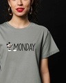 Shop Monday Mickey Boyfriend T-Shirt (DL)-Front