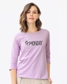 Shop Monday Mickey Round Neck 3/4th Sleeve T-Shirt (DL)-Front
